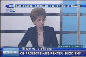 EMILIA BABIUC, CANDIDATUL PNL LA SENATUL ROMÂNIEI