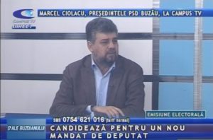 MARCEL CIOLACU, PREŞEDINTELE PSD BUZĂU, LA CAMPUS TV