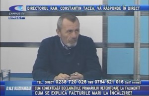 DIRECTORUL RAM, CONSTANTIN TACEA, LA CAMPUS TV