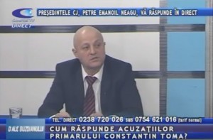 PREŞEDINTELE CONSILIULUI JUDEŢEAN, PETRE EMANOIL NEAGU, LA CAMPUS TV