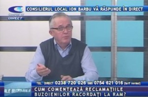 CONSILIERUL LOCAL ION BARBU, LA CAMPUS TV