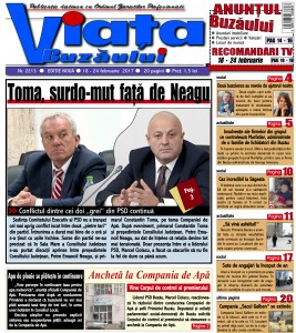 VIAŢA BUZĂULUI APARE SÂMBĂTĂ. 20 DE PAGINI CU INFORMAŢII DE INTERES LOCAL
