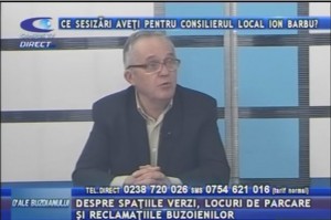 CONSILIERUL LOCAL ION BARBU, LA CAMPUS TV