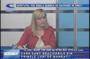 DEPUTATUL PSD IONELA DOBRICĂ, LA CAMPUS TV