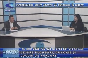 VICEPRIMARUL IONUŢ APOSTU, LA CAMPUS TV