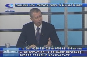 CONSILIERUL LOCAL CONSTANTIN IONESCU, LA CAMPUS TV