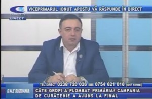 VICEPRIMARUL IONUŢ APOSTU, LA CAMPUS TV