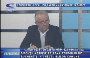 CONSILIERUL LOCAL ION BARBU, LA CAMPUS TV