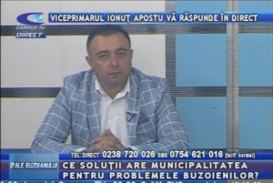 VICEPRIMARUL IONUŢ APOSTU, LA CAMPUS TV