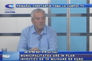 PRIMARUL CONSTANTIN TOMA, LA CAMPUS TV