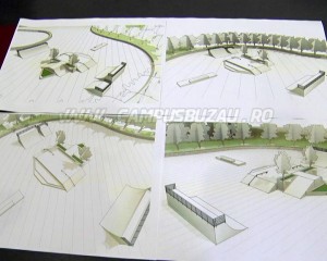 SKATEPARK-UL PRINDE CONTUR. PRIMELE DESENE AU FOST DEJA CONCEPUTE