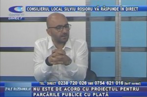 CONSILIERUL LOCAL SILVIU ROŞIORU, LA CAMPUS TV