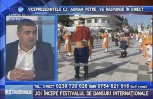VICEPREŞEDINTELE CONSILIULUI JUDEŢEAN, ADRIAN PETRE, LA CAMPUS TV