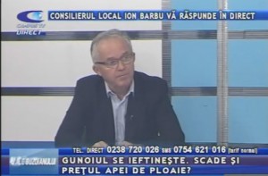 CONSILIERUL LOCAL ION BARBU, LA CAMPUS TV