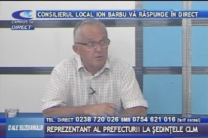 CONSILIERUL LOCAL ION BARBU, LA CAMPUS TV