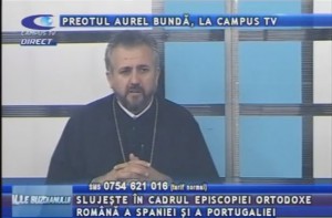 PREOTUL AUREL BUNDĂ, LA CAMPUS TV