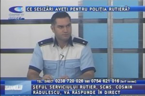 ŞEFUL SERVICIULUI RUTIER, LA CAMPUS TV