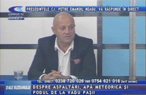 PREŞEDINTELE CONSILIULUI JUDEŢEAN, PETRE EMANOIL NEAGU, LA CAMPUS TV