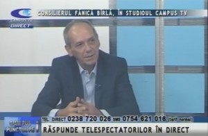 CONSILIERUL LOCAL FĂNICĂ BÂRLĂ, ÎN STUDIOUL CAMPUS TV