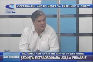 VICEPRIMARUL ANDREI NEDER, LA CAMPUS TV