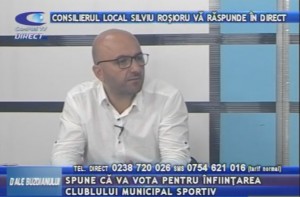 CONSILIERUL LOCAL SILVIU ROŞIORU, LA CAMPUS TV