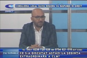 CONSILIERUL LOCAL SILVIU ROŞIORU, LA CAMPUS TV