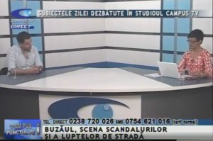SUBIECTELE ZILEI, DEZBĂTUTE ÎN STUDIOUL CAMPUS TV