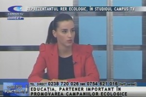 REPREZENTANTUL RER ECOLOGIC, ÎN STUDIOUL CAMPUS TV