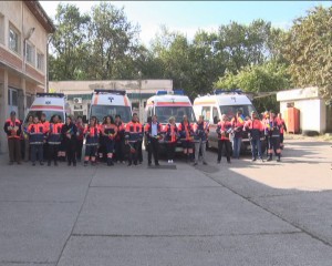 PROTEST LA AMBULANŢĂ. SINDICALIŞTII AU MANIFESTAT PENTRU DREPTURILE LOR