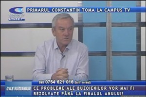 PRIMARUL CONSTANTIN TOMA, LA CAMPUS TV