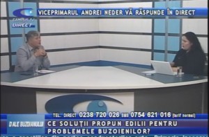 VICEPRIMARUL ANDREI NEDER, LA CAMPUS TV