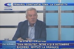 PRIMARUL CONSTANTIN TOMA, LA CAMPUS TV
