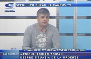 ŞEFUL UPU BUZĂU, LA CAMPUS TV