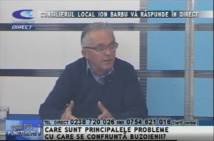 CONSILIERUL LOCAL ION BARBU, LA CAMPUS TV