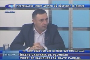 VICEPRIMARUL IONUŢ APOSTU, LA CAMPUS TV