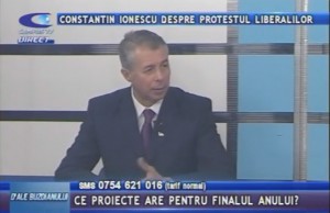 CONSTANTIN IONESCU, DESPRE PROTESTUL LIBERALILOR