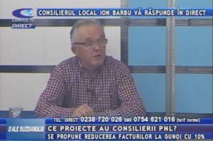 CONSILIERUL LOCAL ION BARBU, LA CAMPUS TV