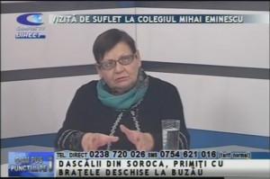 VIZITĂ DE SUFLET LA COLEGIUL "MIHAI EMINESCU"