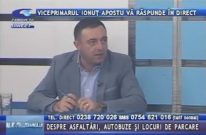 VICEPRIMARUL IONUŢ APOSTU, LA CAMPUS TV