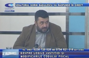 SENATORUL DORIN BĂDULESCU, LA CAMPUS TV