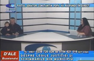 FOSTUL SENATOR CONSTANTIN POPA, LA CAMPUS TV