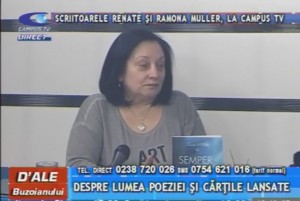 SCRIITOARELE RENATE ŞI RAMONA MULLER, LA CAMPUS TV