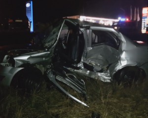 ACCIDENT CU CINCI RĂNIŢI, LA INTRARE ÎN BUZĂU. COLIZIUNE ÎNTRE DOUĂ AUTOTURISME, PE DN1B