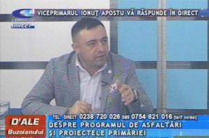 VICEPRIMARUL IONUŢ APOSTU, ÎN STUDIOUL CAMPUS TV