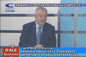 PRIMARUL CONSTANTIN TOMA, LA CAMPUS TV