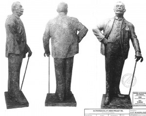 BUSTUL LUI MARGHILOMAN, APROAPE GATA. ESTE FĂCUT ÎNTR-UN ATELIER DIN ARAD