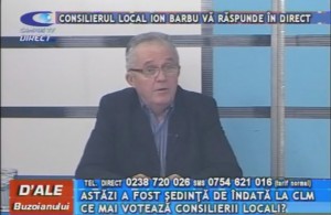 CONSILIERUL LOCAL ION BARBU, LA CAMPUS TV