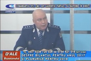 COMANDANTUL IPJ, COMISARUL ŞEF LAURENŢIU PANTAZI, LA CAMPUS TV