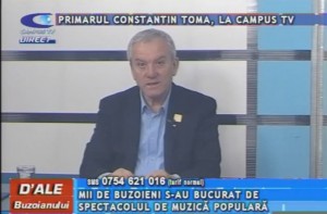 PRIMARUL CONSTANTIN TOMA, LA CAMPUS TV