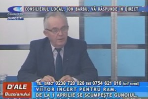 CONSILIERUL LOCAL ION BARBU, LA CAMPUS TV